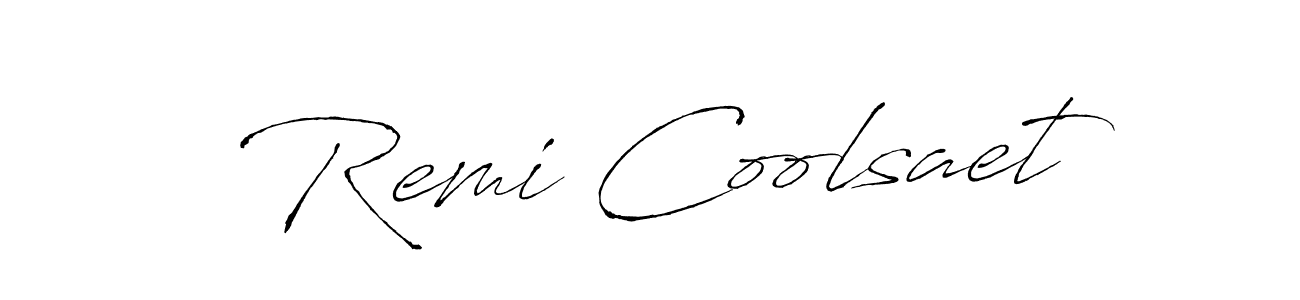 Also we have Remi Coolsaet name is the best signature style. Create professional handwritten signature collection using Antro_Vectra autograph style. Remi Coolsaet signature style 6 images and pictures png
