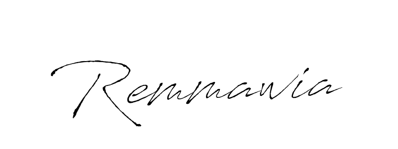 How to make Remmawia signature? Antro_Vectra is a professional autograph style. Create handwritten signature for Remmawia name. Remmawia signature style 6 images and pictures png