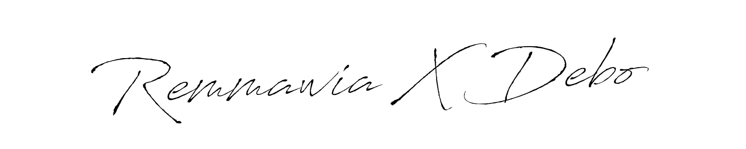 You should practise on your own different ways (Antro_Vectra) to write your name (Remmawia X Debo) in signature. don't let someone else do it for you. Remmawia X Debo signature style 6 images and pictures png