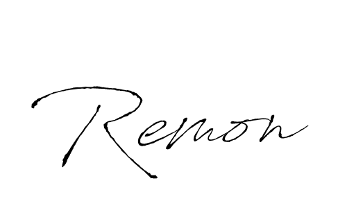 It looks lik you need a new signature style for name Remon. Design unique handwritten (Antro_Vectra) signature with our free signature maker in just a few clicks. Remon signature style 6 images and pictures png