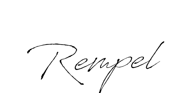 Make a beautiful signature design for name Rempel. With this signature (Antro_Vectra) style, you can create a handwritten signature for free. Rempel signature style 6 images and pictures png