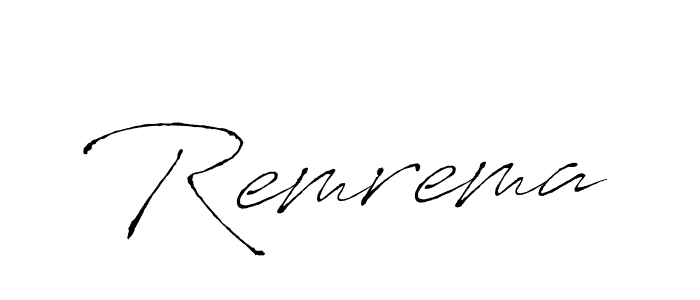 Make a beautiful signature design for name Remrema. With this signature (Antro_Vectra) style, you can create a handwritten signature for free. Remrema signature style 6 images and pictures png
