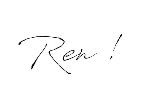 Similarly Antro_Vectra is the best handwritten signature design. Signature creator online .You can use it as an online autograph creator for name Ren !. Ren ! signature style 6 images and pictures png