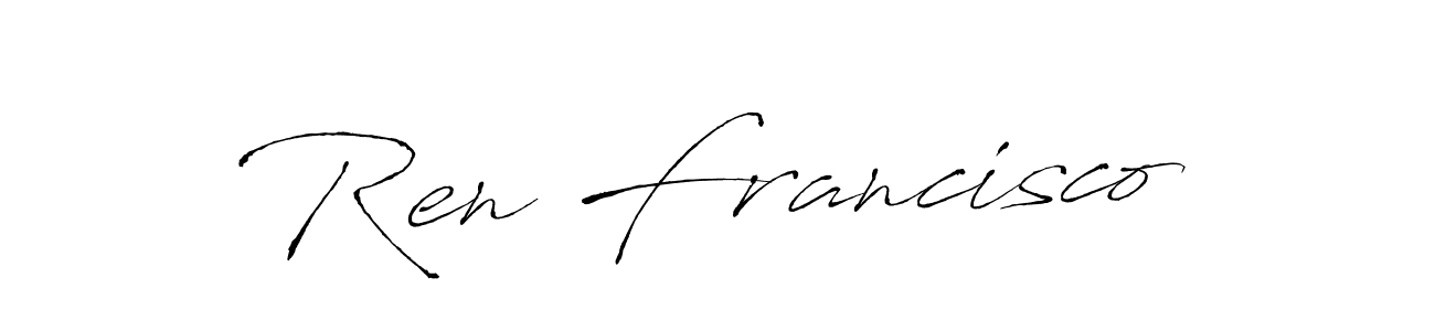 Here are the top 10 professional signature styles for the name Ren Francisco. These are the best autograph styles you can use for your name. Ren Francisco signature style 6 images and pictures png