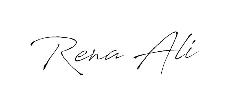 How to make Rena Ali name signature. Use Antro_Vectra style for creating short signs online. This is the latest handwritten sign. Rena Ali signature style 6 images and pictures png