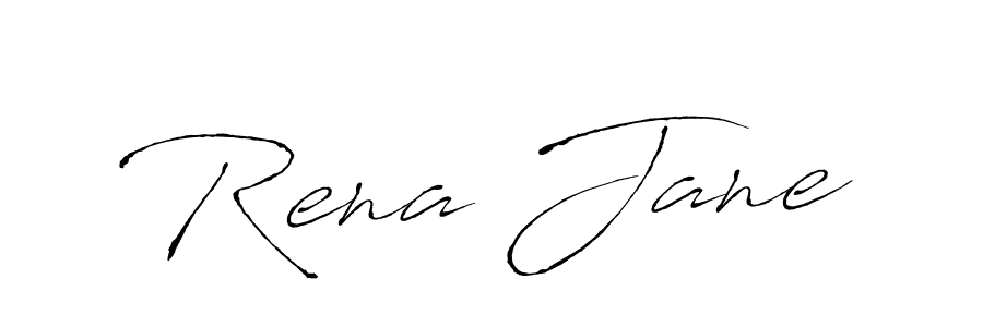 How to make Rena Jane name signature. Use Antro_Vectra style for creating short signs online. This is the latest handwritten sign. Rena Jane signature style 6 images and pictures png