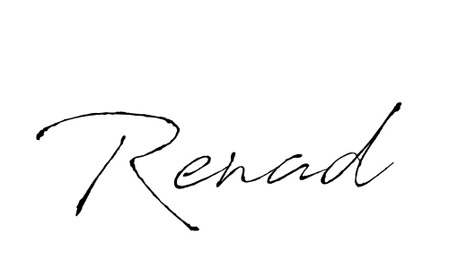 You should practise on your own different ways (Antro_Vectra) to write your name (Renad) in signature. don't let someone else do it for you. Renad signature style 6 images and pictures png