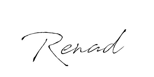 if you are searching for the best signature style for your name Renad . so please give up your signature search. here we have designed multiple signature styles  using Antro_Vectra. Renad  signature style 6 images and pictures png