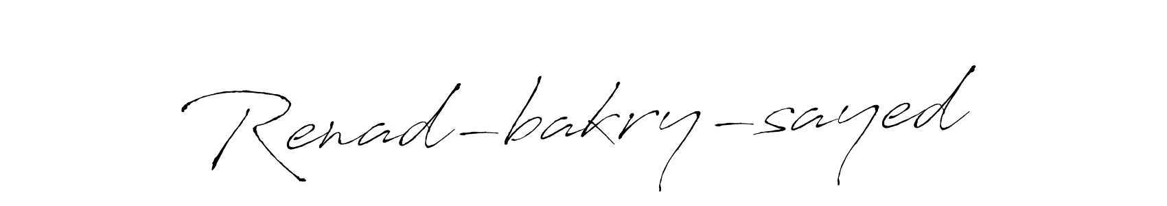 How to Draw Renad-bakry-sayed signature style? Antro_Vectra is a latest design signature styles for name Renad-bakry-sayed. Renad-bakry-sayed signature style 6 images and pictures png