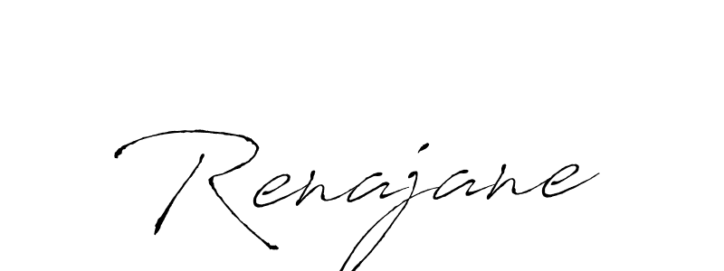 Design your own signature with our free online signature maker. With this signature software, you can create a handwritten (Antro_Vectra) signature for name Renajane. Renajane signature style 6 images and pictures png