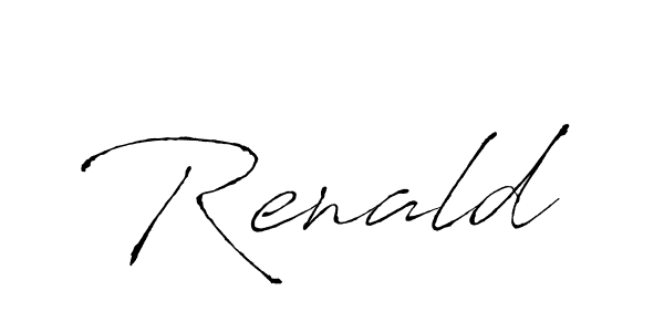 You should practise on your own different ways (Antro_Vectra) to write your name (Renald) in signature. don't let someone else do it for you. Renald signature style 6 images and pictures png