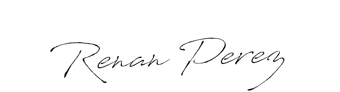 Create a beautiful signature design for name Renan Perez. With this signature (Antro_Vectra) fonts, you can make a handwritten signature for free. Renan Perez signature style 6 images and pictures png