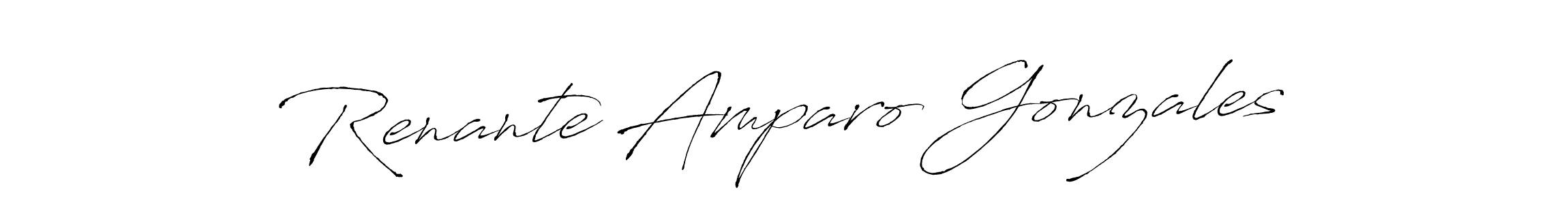 How to make Renante Amparo Gonzales signature? Antro_Vectra is a professional autograph style. Create handwritten signature for Renante Amparo Gonzales name. Renante Amparo Gonzales signature style 6 images and pictures png