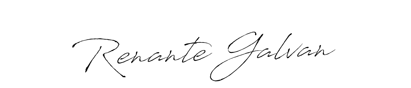 Make a beautiful signature design for name Renante Galvan. With this signature (Antro_Vectra) style, you can create a handwritten signature for free. Renante Galvan signature style 6 images and pictures png