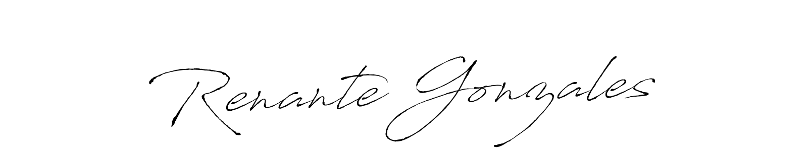 if you are searching for the best signature style for your name Renante Gonzales. so please give up your signature search. here we have designed multiple signature styles  using Antro_Vectra. Renante Gonzales signature style 6 images and pictures png