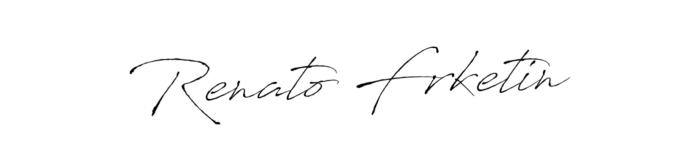 Also You can easily find your signature by using the search form. We will create Renato Frketin name handwritten signature images for you free of cost using Antro_Vectra sign style. Renato Frketin signature style 6 images and pictures png