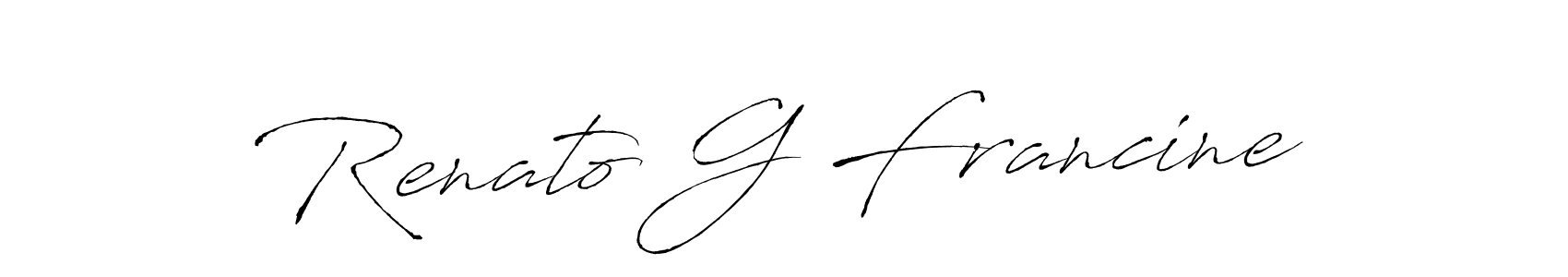 It looks lik you need a new signature style for name Renato G Francine. Design unique handwritten (Antro_Vectra) signature with our free signature maker in just a few clicks. Renato G Francine signature style 6 images and pictures png