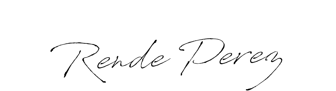 Also You can easily find your signature by using the search form. We will create Rende Perez name handwritten signature images for you free of cost using Antro_Vectra sign style. Rende Perez signature style 6 images and pictures png