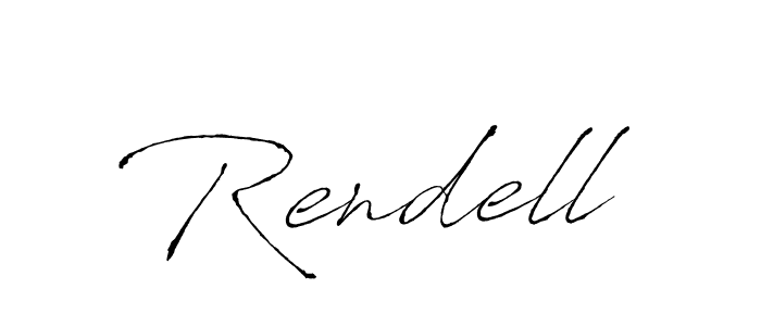 Make a beautiful signature design for name Rendell. With this signature (Antro_Vectra) style, you can create a handwritten signature for free. Rendell signature style 6 images and pictures png
