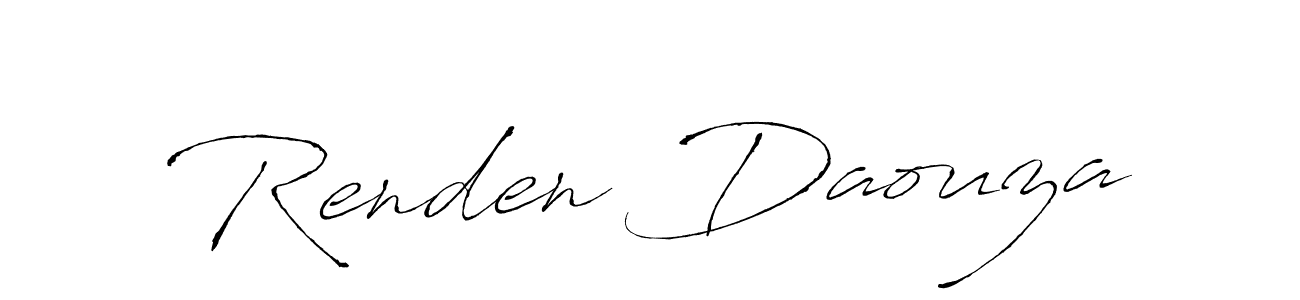 Make a beautiful signature design for name Renden Daouza. Use this online signature maker to create a handwritten signature for free. Renden Daouza signature style 6 images and pictures png