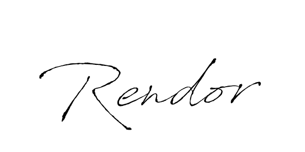 Create a beautiful signature design for name Rendor. With this signature (Antro_Vectra) fonts, you can make a handwritten signature for free. Rendor signature style 6 images and pictures png