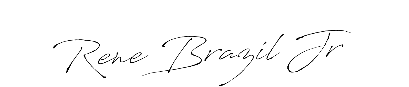 Antro_Vectra is a professional signature style that is perfect for those who want to add a touch of class to their signature. It is also a great choice for those who want to make their signature more unique. Get Rene Brazil Jr name to fancy signature for free. Rene Brazil Jr signature style 6 images and pictures png