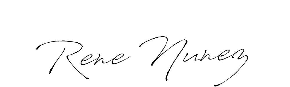 Create a beautiful signature design for name Rene Nunez. With this signature (Antro_Vectra) fonts, you can make a handwritten signature for free. Rene Nunez signature style 6 images and pictures png