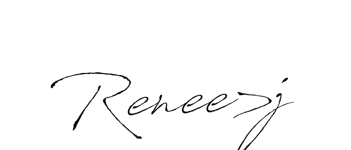 Make a beautiful signature design for name Renee>j. With this signature (Antro_Vectra) style, you can create a handwritten signature for free. Renee>j signature style 6 images and pictures png