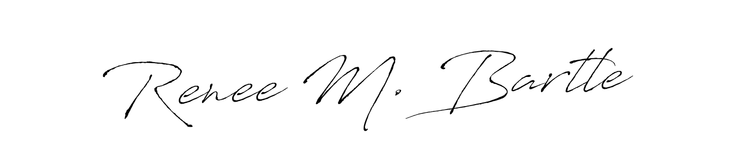 Use a signature maker to create a handwritten signature online. With this signature software, you can design (Antro_Vectra) your own signature for name Renee M. Bartle. Renee M. Bartle signature style 6 images and pictures png