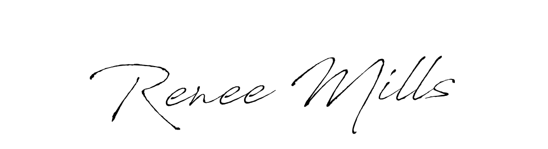 You should practise on your own different ways (Antro_Vectra) to write your name (Renee Mills) in signature. don't let someone else do it for you. Renee Mills signature style 6 images and pictures png