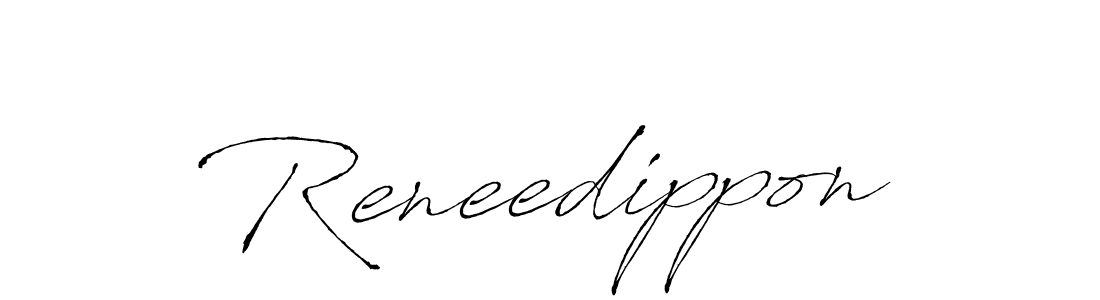 Design your own signature with our free online signature maker. With this signature software, you can create a handwritten (Antro_Vectra) signature for name Reneedippon. Reneedippon signature style 6 images and pictures png