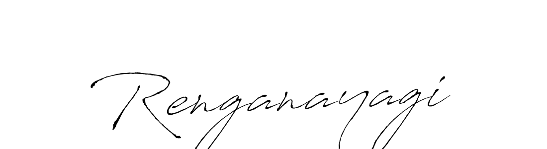 Design your own signature with our free online signature maker. With this signature software, you can create a handwritten (Antro_Vectra) signature for name Renganayagi. Renganayagi signature style 6 images and pictures png