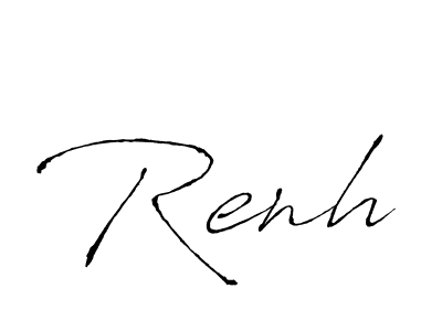 Create a beautiful signature design for name Renh. With this signature (Antro_Vectra) fonts, you can make a handwritten signature for free. Renh signature style 6 images and pictures png