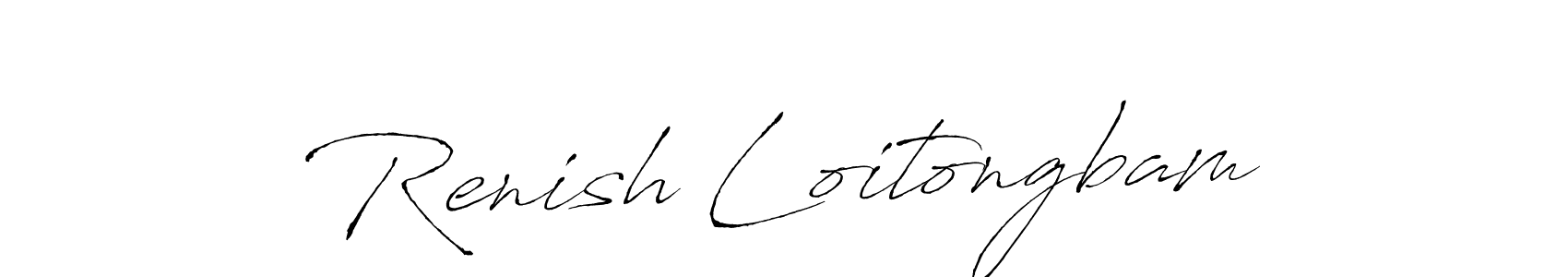 Use a signature maker to create a handwritten signature online. With this signature software, you can design (Antro_Vectra) your own signature for name Renish Loitongbam. Renish Loitongbam signature style 6 images and pictures png
