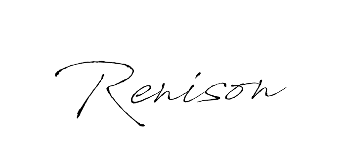 Also we have Renison name is the best signature style. Create professional handwritten signature collection using Antro_Vectra autograph style. Renison signature style 6 images and pictures png