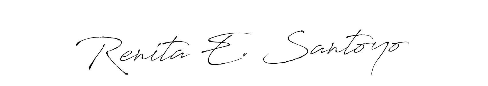 You can use this online signature creator to create a handwritten signature for the name Renita E. Santoyo. This is the best online autograph maker. Renita E. Santoyo signature style 6 images and pictures png