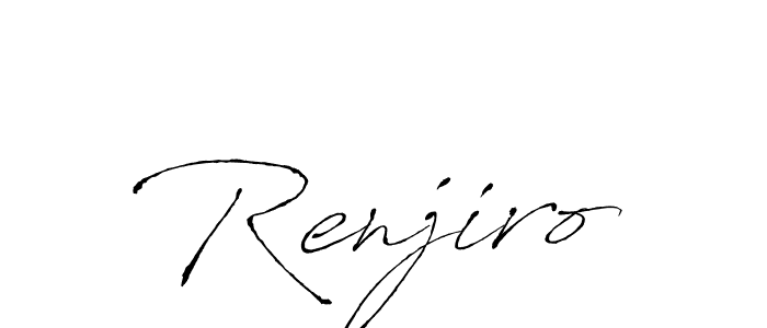 You should practise on your own different ways (Antro_Vectra) to write your name (Renjiro) in signature. don't let someone else do it for you. Renjiro signature style 6 images and pictures png