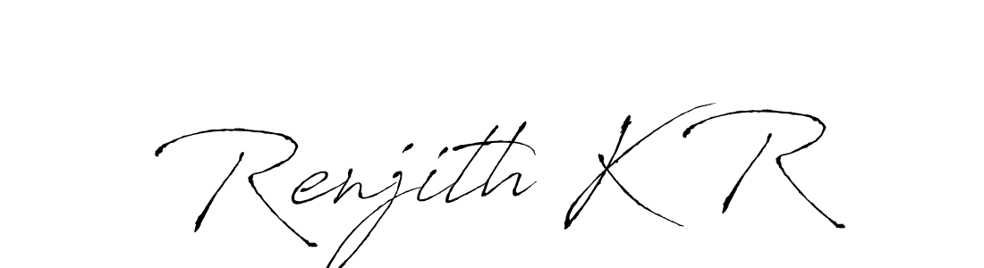 You should practise on your own different ways (Antro_Vectra) to write your name (Renjith K R) in signature. don't let someone else do it for you. Renjith K R signature style 6 images and pictures png