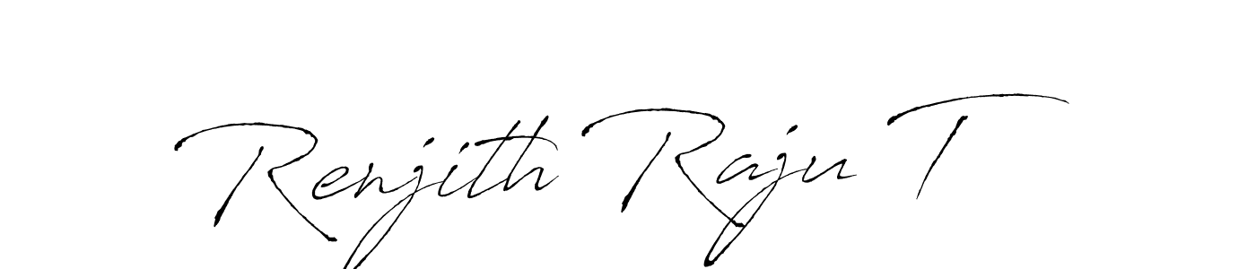 Make a beautiful signature design for name Renjith Raju T. Use this online signature maker to create a handwritten signature for free. Renjith Raju T signature style 6 images and pictures png