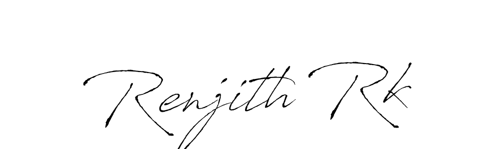 This is the best signature style for the Renjith Rk name. Also you like these signature font (Antro_Vectra). Mix name signature. Renjith Rk signature style 6 images and pictures png