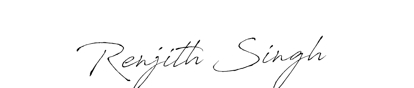 Also we have Renjith Singh  name is the best signature style. Create professional handwritten signature collection using Antro_Vectra autograph style. Renjith Singh  signature style 6 images and pictures png