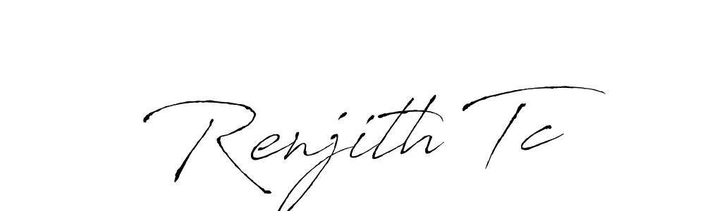 if you are searching for the best signature style for your name Renjith Tc. so please give up your signature search. here we have designed multiple signature styles  using Antro_Vectra. Renjith Tc signature style 6 images and pictures png
