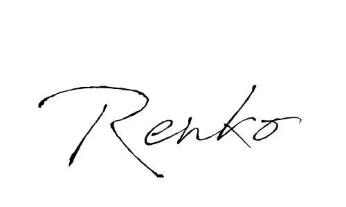 How to make Renko signature? Antro_Vectra is a professional autograph style. Create handwritten signature for Renko name. Renko signature style 6 images and pictures png