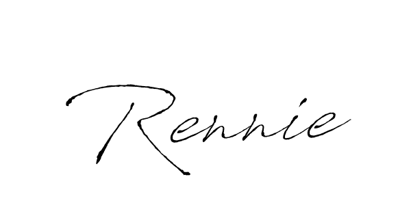 How to make Rennie name signature. Use Antro_Vectra style for creating short signs online. This is the latest handwritten sign. Rennie signature style 6 images and pictures png