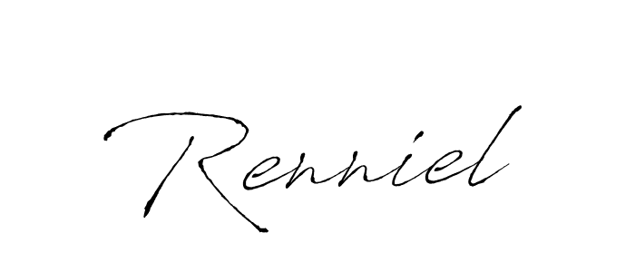 Create a beautiful signature design for name Renniel. With this signature (Antro_Vectra) fonts, you can make a handwritten signature for free. Renniel signature style 6 images and pictures png