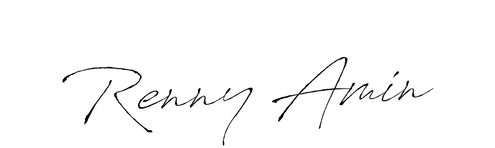 Design your own signature with our free online signature maker. With this signature software, you can create a handwritten (Antro_Vectra) signature for name Renny Amin. Renny Amin signature style 6 images and pictures png