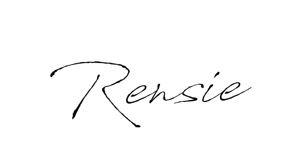 Use a signature maker to create a handwritten signature online. With this signature software, you can design (Antro_Vectra) your own signature for name Rensie. Rensie signature style 6 images and pictures png