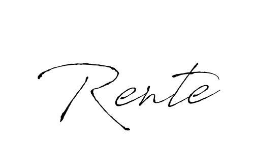 Also You can easily find your signature by using the search form. We will create Rente name handwritten signature images for you free of cost using Antro_Vectra sign style. Rente signature style 6 images and pictures png