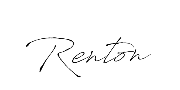 You should practise on your own different ways (Antro_Vectra) to write your name (Renton) in signature. don't let someone else do it for you. Renton signature style 6 images and pictures png