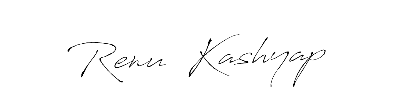 How to make Renu  Kashyap signature? Antro_Vectra is a professional autograph style. Create handwritten signature for Renu  Kashyap name. Renu  Kashyap signature style 6 images and pictures png